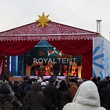 Тентовые конструкции на Рождество у Храма Христа Спасителя