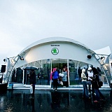 Установка тентовых конструкций для мероприятия компании Advanza